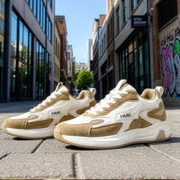 Baskets décontractées rétro avec logo personnalisé, empeigne en maille respirante, chaussures de marche tendance pour femmes et hommes, fabrication sur mesure complète, marque privée