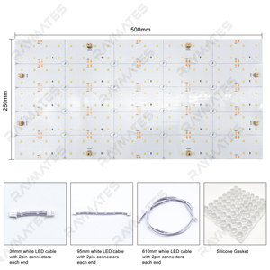 New Custom LED 200Chip Màu duy nhất LED tấm Backlit onyx đá 2700K đèn nền linh hoạt LED tấm bảng điều chỉnh siêu thị - Product Image 4