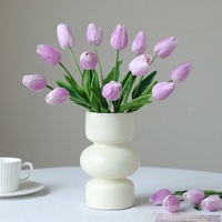 Fleur artificielle haut de gamme en PU, mini-tulipe à tige unique, best-seller transfrontalier, décoration intérieure, mariages, modèle chinois