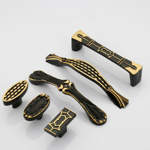 Antique Luxury Style Drawer <strong>Copper</strong> <strong>Handle</strong> Black Brass Gold Knobs <strong>Cupboard</strong> Kitchen Cabinet Furniture <strong>Copper</strong> Door <strong>Handles</strong> - Product Image 3