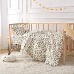 Oeko-tex豪华平纹棉被被套100% 水洗棉儿童纸盒带蕾丝卧室软数码印花床上用品套装 - Product Image 6