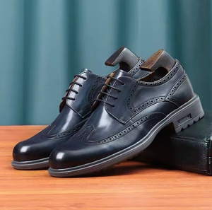 Chaussures habillées en cuir imperméables à enfiler pour hommes, à bout fermé, pour le bureau et la carrière, vente en gros - Product Image 4