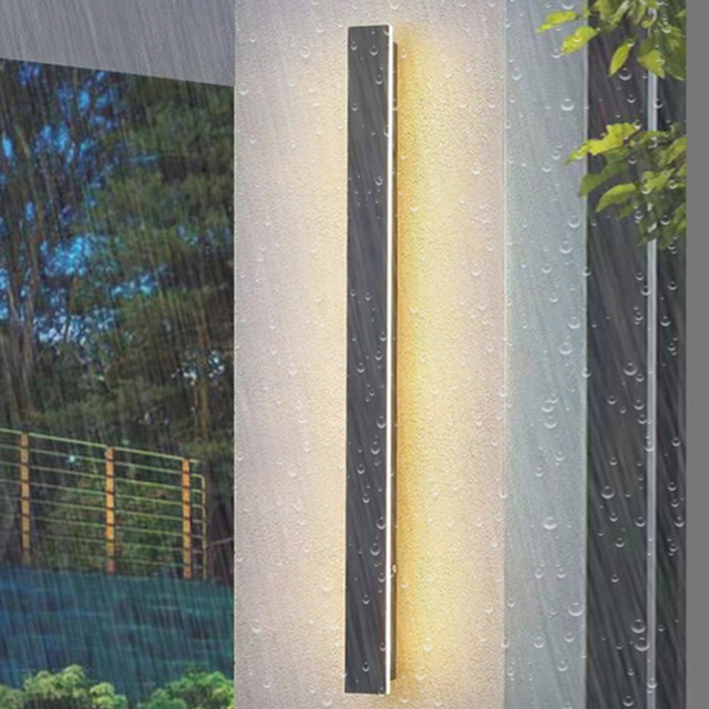 Wall Light Led Waterproof Ip65 Outdoor Wall Lamp Modern White Plaster Wpc Acrylic Panel Wall Light Outdoor with Sensor Led Light