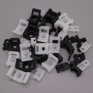 Attache-câble à vis unique, pince de fixation, clip en plastique, clip de montage pour cordon, fermeture éclair, support de serre-câble en nylon noir, support de fixation pour serre-câble - Product Image 4