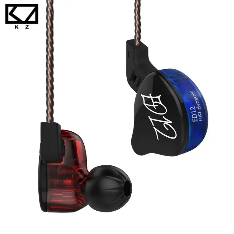 Kz Ed12 In Ear Audio Monitors Earphone Stereo Running Sport Headphone Noise Cancelling Hifi Bass Earbuds