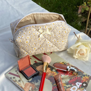 Pochette da Trucco Personalizzata in Cotone con Cerniera, Organizer per Articoli da Toilette e Cosmetici da Bagno con Stampa e Logo Personalizzati - Product Image 3