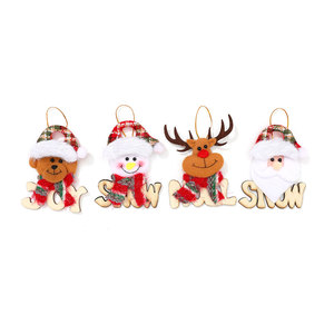 Nuevo colgante de madera con letras y figuras para decoración de árbol de Navidad, adorno navideño. - Product Image 5