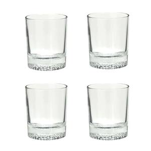 ENSEMBLE DE 4 VERRES À WHISKY BAS 8X9.5CM 30CL - Product Image 1