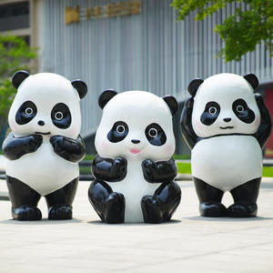 Sculpture de panda géant et fantaisiste pour l'extérieur, résistant aux intempéries, statues de décoration intérieure durables pour les centres commerciaux, les <span class=keywords><strong>parcs</strong></span>, les bureaux, les boutiques et les jardins. - Product Image 5