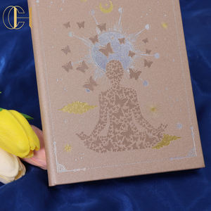 C & H Carnet personnalisé infusé de cristal fait à la main Spirit 21 jours <span class=keywords><strong>Reiki</strong></span> Journal de cristal en cuir avec cristaux Cahiers de guérison - Product Image 1