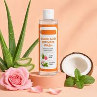 Gel Lavant Intime Antibactérien 150ml en Gros à l'Acide Borique, Soin Féminin Naturel aux Herbes, Hypoallergénique et Sans Savon