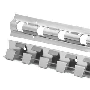 <span class=keywords><strong>Rail</strong></span> de cintre de matériel de kit de rideau en PVC renforcé antirouille de haute qualité pour le cintre <span class=keywords><strong>et</strong></span> l'agrafe d'acier inoxydable de rideau de bande - Product Image 1