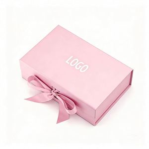 Factory Direct Customizable <b>Pink</b> Rigid <b>Gift</b> <b>Box</b> With Ribbon & Magnetic Closure Luxury Ideal for Premium <b>Gift</b> Packaging - Product Image 2