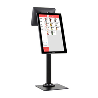 Sistema POS Todo en Uno Personalizado con Pantalla Táctil Dual, Caja Registradora Vertical, Terminal de Punto de Venta de 15.6 Pulgadas para Comercio Minorista