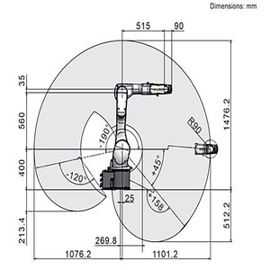 Robot industriel de bureau robuste à 6 axes KR 10 R1100-3, charge utile 10 kg, portée 1101 mm, assemblage, tri, manutention, KR Micro-2 - Product Image 5