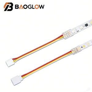 2Pin 3Pin 5Pin Led <b>Strip</b> Light Connector Terminal <b>Strip</b> Lighting Led Crystal Buckle Connector for 4mm 4.5mm 5mm COB SMD DC - Product Image 4