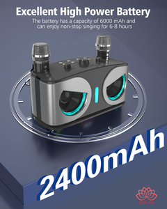 Loa Bluetooth không dây mạnh mẽ Owls 20W với hai micro, âm thanh HIFI di động, loa siêu trầm ngoài trời, tiệc gia đình, karaoke, quà tặng - Product Image 6
