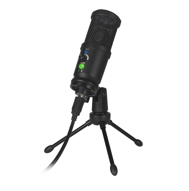 Professional Metal Voice Recording Usb Condenser Studio Microphones PC Microphone Podcast Recording Microphones