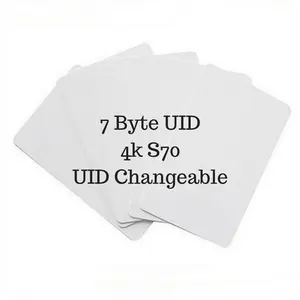 13.56mhz 4k 7 Byte S 70 UID 변경 가능한 매직 비 백도어 명령 화이트 카드