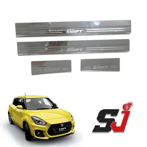 ABS Car Auto Accessories Steel Side Door Sill Scuff Plates for Swift 2018