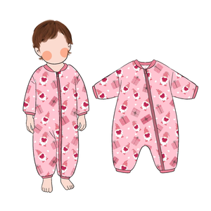Romper Bayi Bahan Bambu Berkualitas Tinggi, Lembut, Bernapas, Model Boutique, Dapat Diubah Menjadi Piyama, Resleting 2 Arah untuk Anak-Anak - Product Image 1