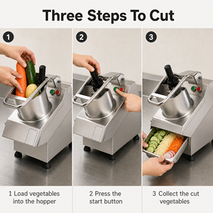 Machine à découper les légumes et les fruits professionnelle, très vendue, pour <span class=keywords><strong>chef</strong></span>, avec fonctions de trancheuse, râpeuse et hachoir - Product Image 3