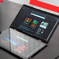 Yubwvo 2560*1440 Extender de moniteur d'ordinateur portable double moniteur portable avec conception pliable à 360 degrés pour PS4 PS5