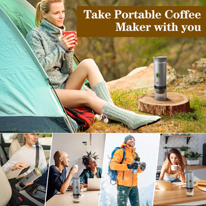 Multi-function Portable Mini Coffee Maker <b>USB</b> Battery Self-heating Coffee Capsules Grounds Espresso Machine for Hiking Camping - Product Image 3