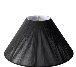 Cream Beige Panel Stitched <b>Large</b> Empire Bell <b>Lampshade</b> Vintage Handcrafted Edge Sewing Design <b>for</b> Living Room <b>Floor</b> <b>Lamp</b> - Product Image 6
