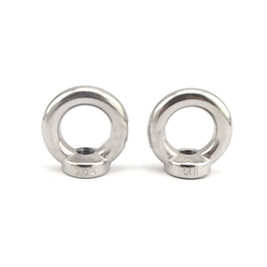 DIN582 304 acier inoxydable Eyenut M3 M4 M5 M6 <span class=keywords><strong>M8</strong></span> M10 métrique femelle fileté rond anneau de levage écrou à oeil - Product Image 1