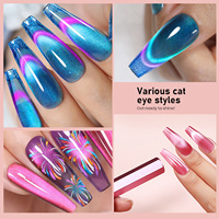 Bâton magnétique super fort pour chat Effet 3d Bâtons robustes Plaque magnétique Baguette magnétique Œil de chat Aimant Nail Art Polish Tool