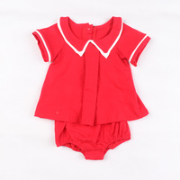 Tenue de fête pour bébés filles, 6-12 mois, ensemble haut à manches courtes et bloomers, vêtements de Noël pour enfants