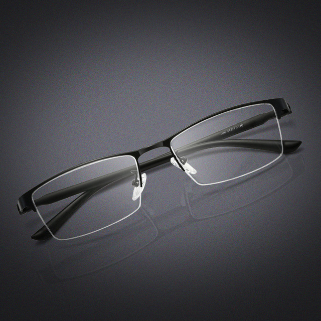 New Design Half Rim Titanium Alloy Optical Glasses Frame Optical Frames Men Eye Glasses Frames for Men Women