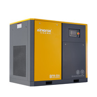 Compresseur d'air rotatif à vis lubrifié et refroidi par air de 15 kW, 20 CV, 10 bars avec réservoir et sécheur, moteur et groupe motopropulseur