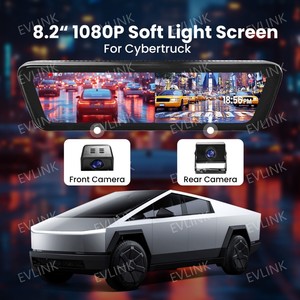 Espejo retrovisor con cámara de salpicadero Dvr 8,2 P de pantalla completa de 1080 pulgadas para camioneta pickup 2024 2025 <span class=keywords><strong>Tesla</strong></span> Cybertruck - Product Image 6