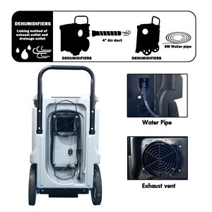 Thiết bị kiểm soát khí hậu thương mại Máy hút ẩm công nghiệp 70L 125ppd máy sấy không khí nước sạch để phục hồi nước - Product Image 3