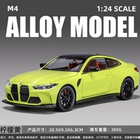 Modèle de voiture miniature en alliage d'aluminium à l'échelle 1:24, personnalisé, pour garçons