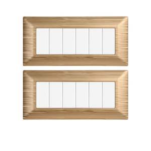 Enchufe de Mesa Gloca con 6 Tomas, Plástico Dorado Satinado, Uso Residencial - Product Image 1