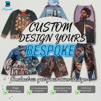 Veste à capuche personnalisée style tapisserie vintage, motif abstrait effet éclaboussures de peinture, jacquard tissé multicolore, fermeture éclair intégrale, streetwear