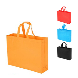 Reusable Non Woven Shopping Bag 15.5x13.5x4in Heat <b>Pressed</b> Seam Cross Reinforced Bottom Eco Friendly Tote with Custom Logo Print - Product Image 1