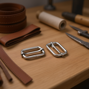 Fibbia Regolabile in Metallo 43x28mm per Chiusura Cintura, 2 Pezzi - Product Image 2