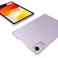 Coque souple transparente en TPU antichoc 2-en-1 avec support intégré et finition mate pour tablette Redmi Pad SE Redmi 11 2023 compatible protection quatre coins