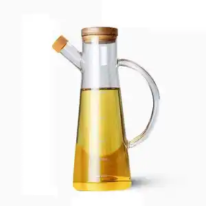 Household high-capacity kitchen oil storage tank seasoning soy sauce bottle sealed glass oil pot