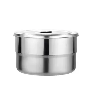 Bulk Item Airtight metal crisper 3pcs Food Storage Container for lunch