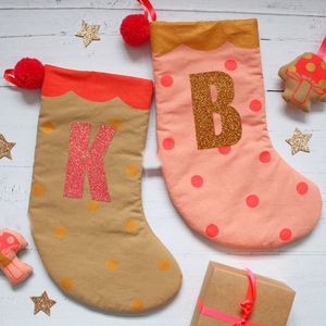 Nouveau Produit Monogrammé <span class=keywords><strong>Spot</strong></span> Imprimé Père Noël Bas de Noël Personnalisé Bas de Noël avec Pompon - Product Image 2