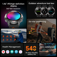 Reloj Inteligente SENBONO HT37 para Exteriores con GPS, Monitor de Actividad Física, Monitorización del Sueño, IP68, Batería de Larga Duración de 540 mAh, Compatible con Android/iOS