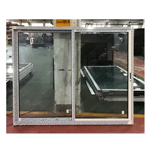 Ventana corredera de aluminio hecha en China, fácil de abrir y cerrar para espacios reducidos