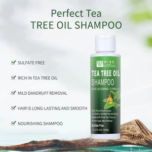 Shampooing naturel à l'huile d'arbre à thé Formule sans sulfate pour un contrôle durable de l'huile Alimentation en profondeur pour améliorer les frisottis Shampooing - Product Image 4