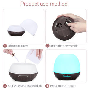 Difusor de Aroma Ultrasónico JCSY-132 de 400 ml, 168x135 mm, Humidificador con Luz LED para Uso en el Hogar y la Oficina - Product Image 5