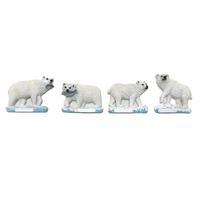 Logo personnalisé résine 3D Animal Alaska Norvège Souvenir ours polaire aimant de réfrigérateur
